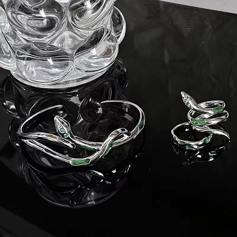 Brazalete de aleación ajustable de aceite de caída verde al por mayor